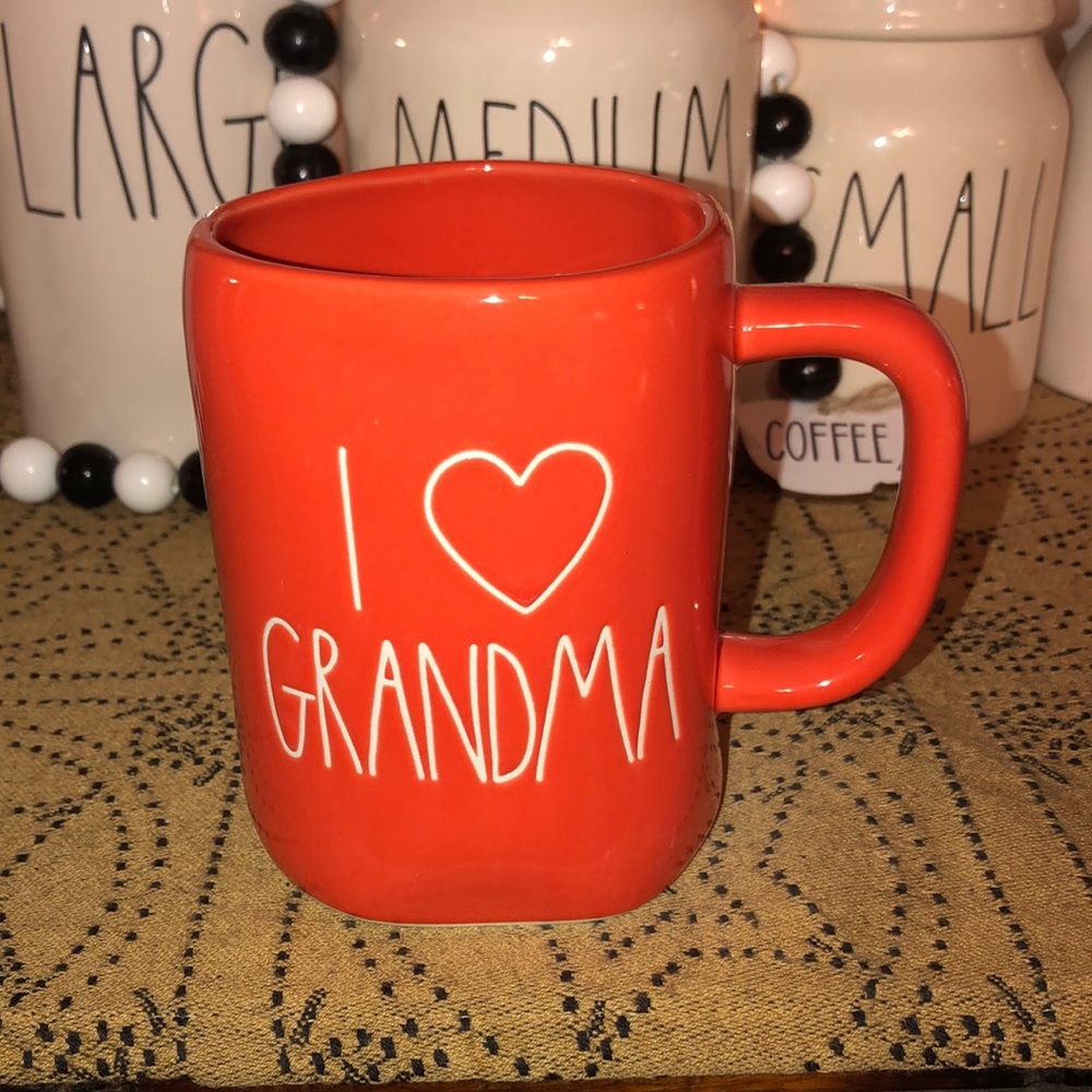 Rae Dunn I 🧡 GRANDMA Mug Burnt Orange Color